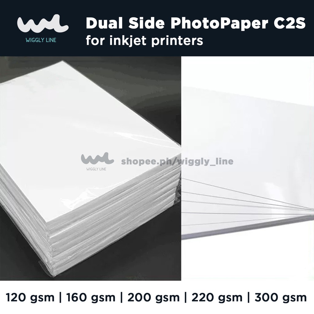 A4 size Inkjet Glossy Paper / Double Sided Photopaper - 120gsm / 160gsm ...