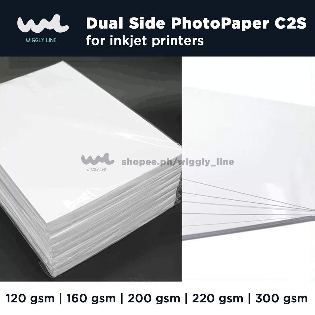 A4 size Inkjet Glossy Paper / Double Sided Photopaper 120gsm / 160gsm