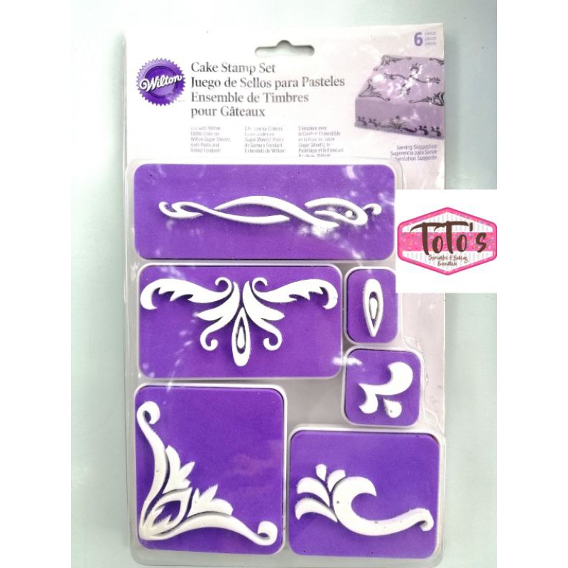 Wilton Cake Stamp Set 6pcs. Shopee Philippines