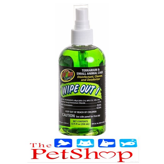 Zoo Med Wipe Out 1 125ml Terrarium & Small Animal Cage Disinfectant