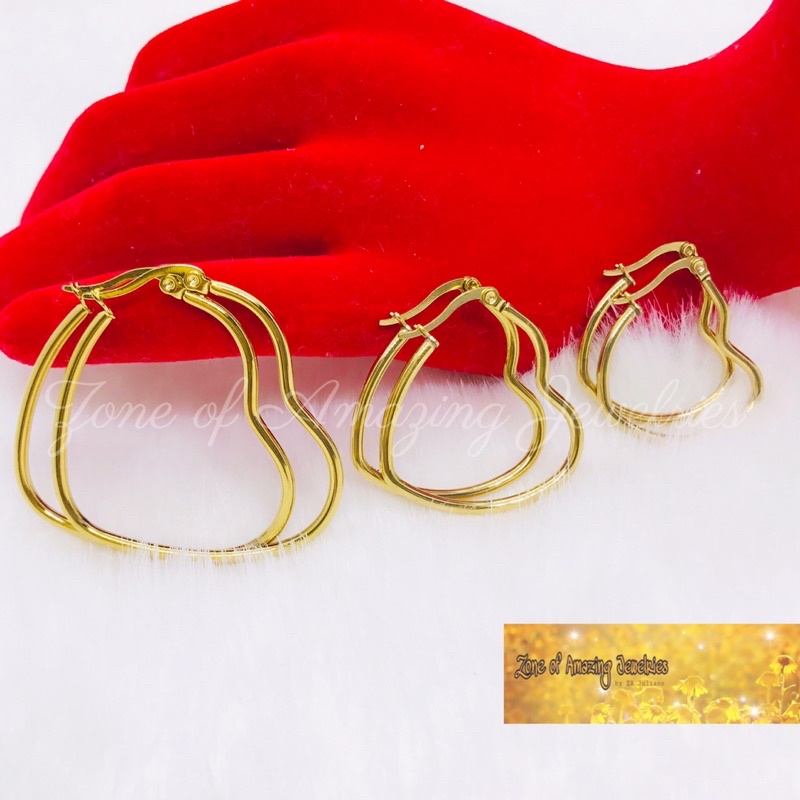 zoaj.ph Classic Heart Loop Earrings for Women | Shopee Philippines