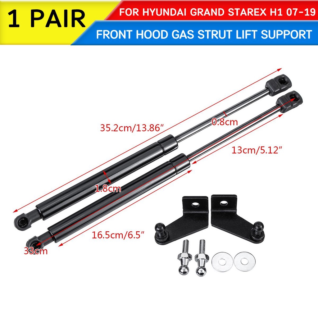 Car Front Engine Cover Hood Shock For Hyundai Grand Starex H1 2007 2018