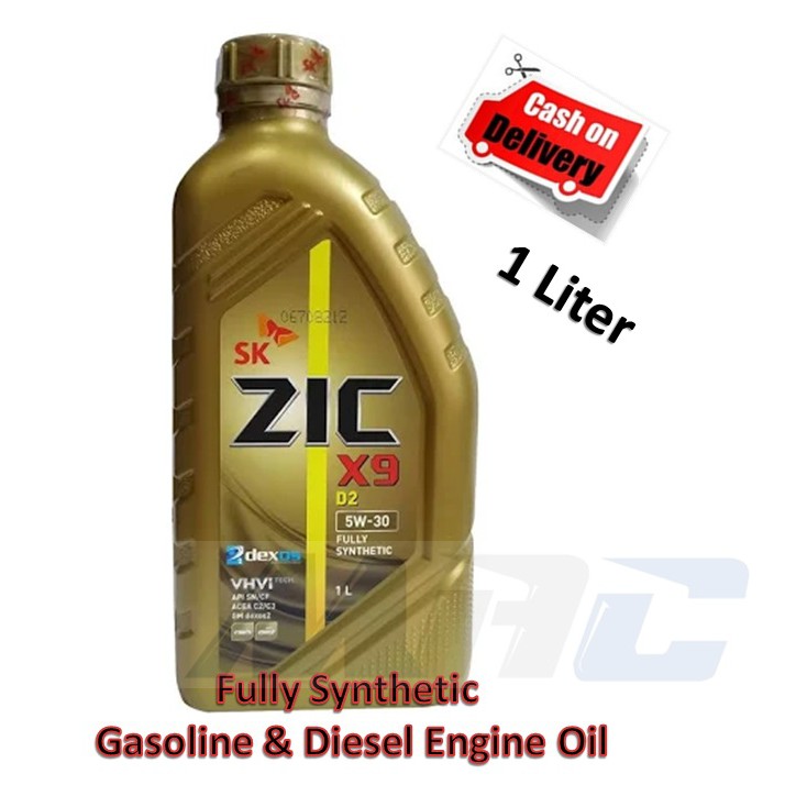 SK ZIC X9 D2 Dexos 2 5W-30 Fully Synthetic gas diesel 1L | Shopee ...