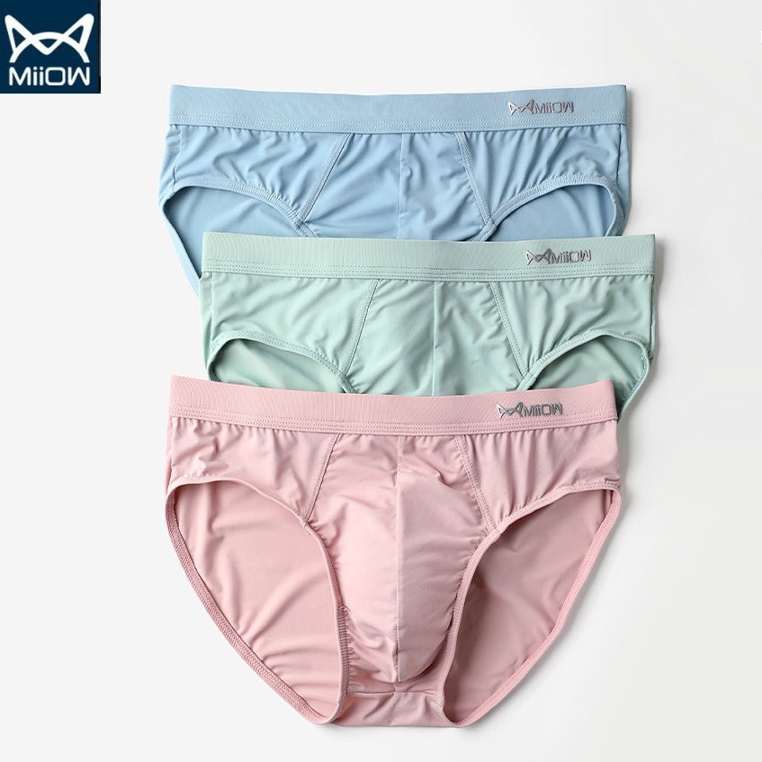 Box of 3 Miiow men's briefs, anti-odor, antibacterial, ultra-thin ...