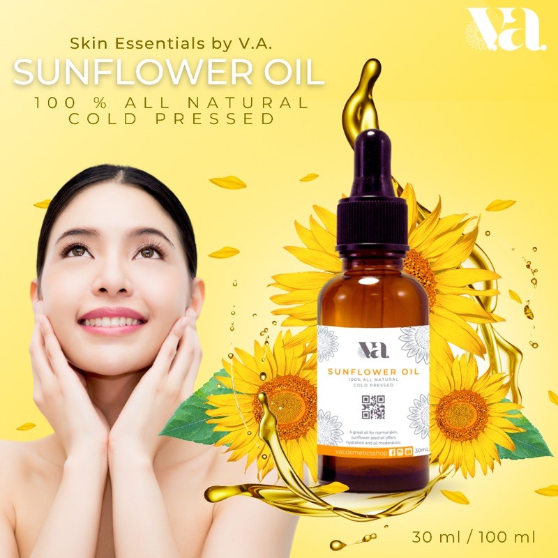Sunflower Oil Skin Essentials VABeauty 30ml / 100ml Shopee Philippines