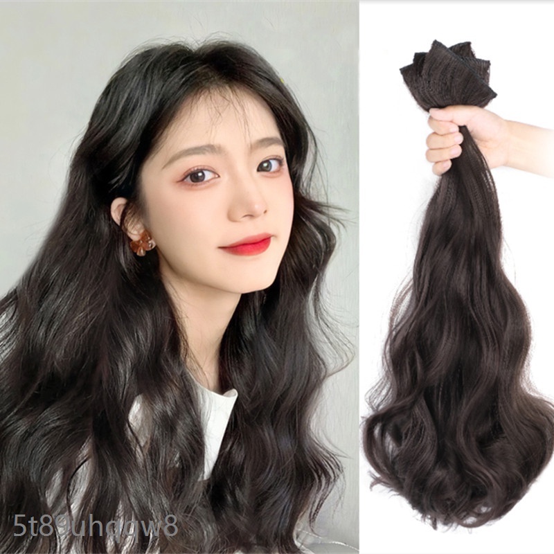 Wig Big Wave Hair Extension Piece Simulation Hair Piece Invisible ...