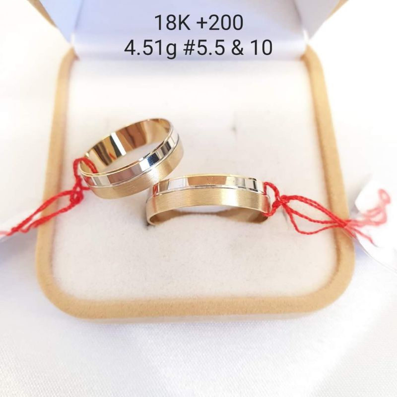 WEDDING RING japan gold 18K PAWNABLE | Shopee Philippines