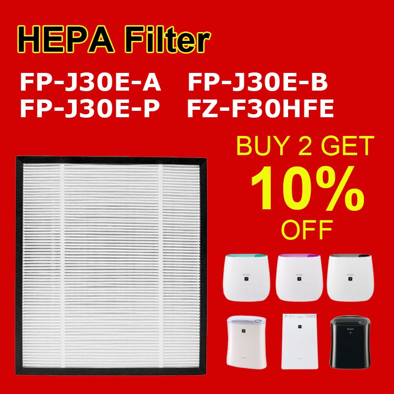 Replacment FZ-F30HFE air purifier filter Sharp FP-J30E-A FP-J30E-B FP ...
