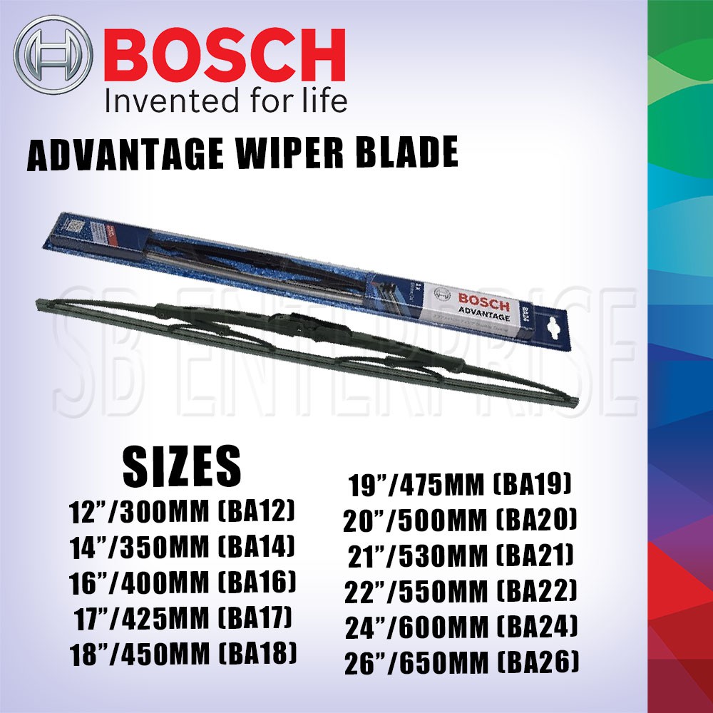 BOSCH Advantage Wiper Blade (Automotive) | Shopee Philippines