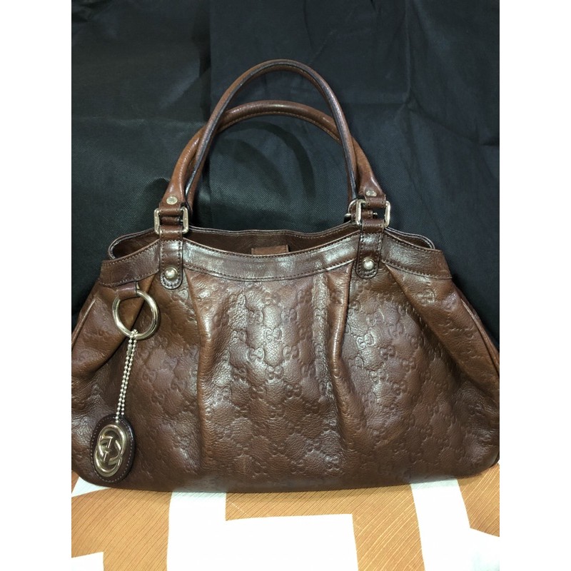 Gucci hobo bag online leather