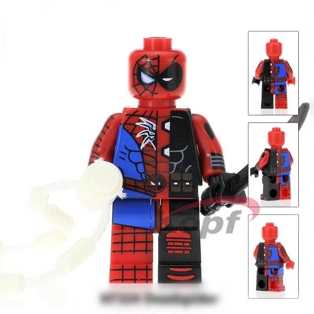 Brick deadpool spiderman deadspider mini toy figure | Shopee Philippines