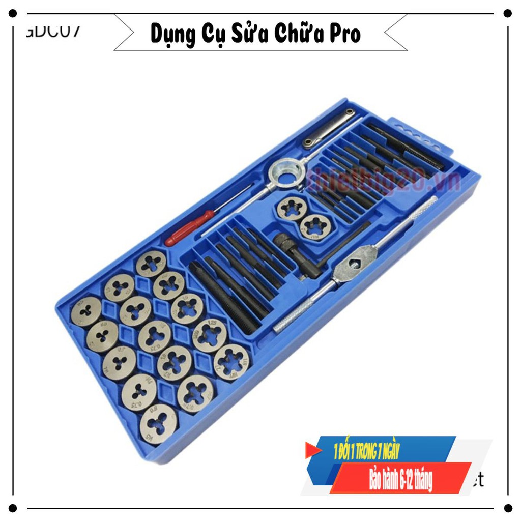 40-piece internal and external threading tapping set GDC07 | Shopee ...