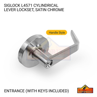 Siglock Slg.l4571.sc.et Entrace Lock Ansi Grade 2 Cylindrical Lever 