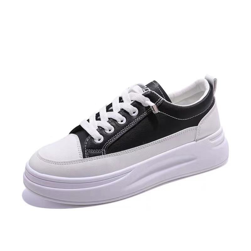 Anmyna shop Hot style 2020 students edition thick soles korean white shoes  B-06 | Shopee Philippines