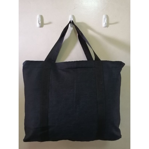 Reusable Plain color shopping ecobag size XL with zipper (tote bag ...