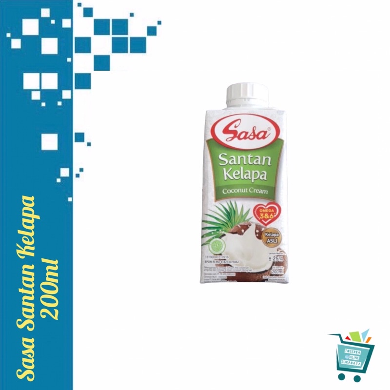 Sasa Coconut Milk Liquid 200ml | Shopee Philippines