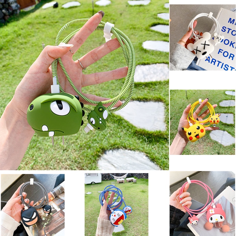 Cute Cartoon Cable Protector Cable Phone Cord Protector for 18W/20W ...
