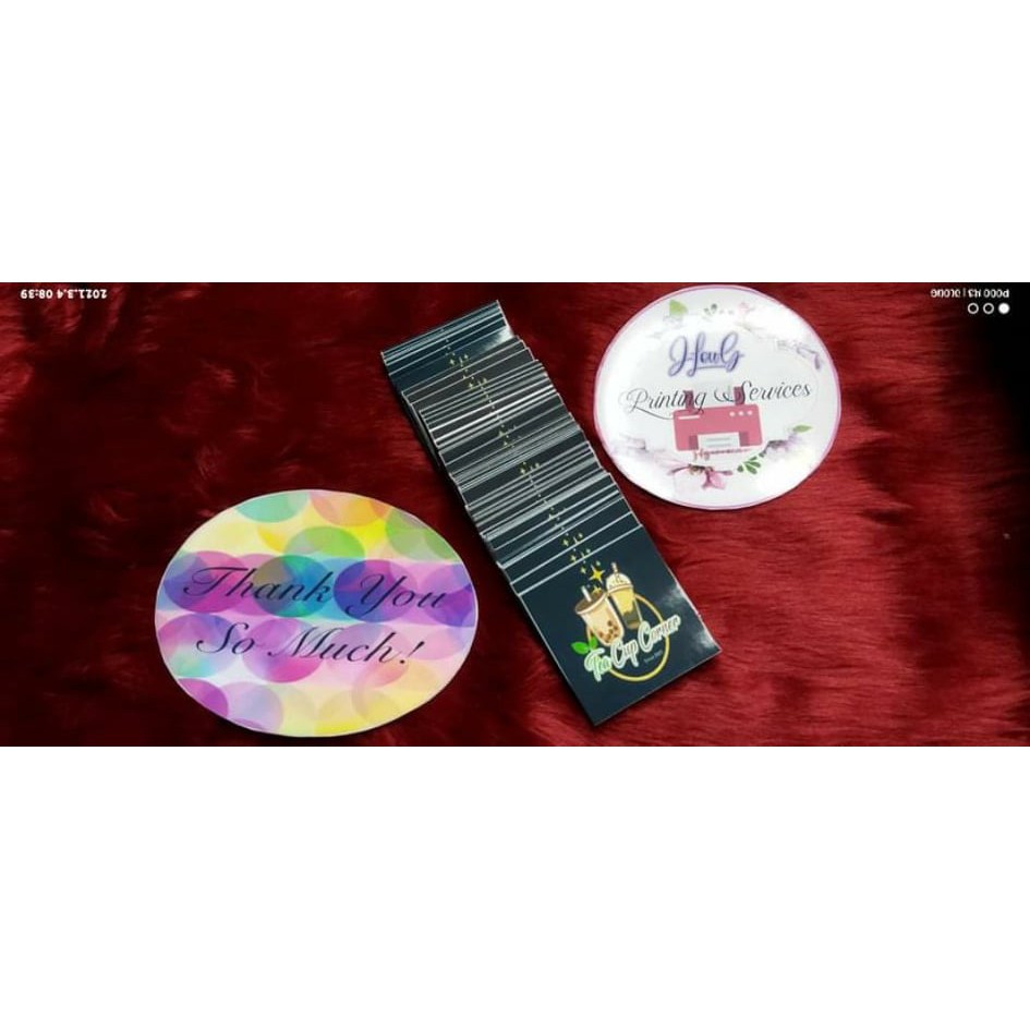 Customized Glossy Sticker Paper (Water Resistance) Shopee Philippines