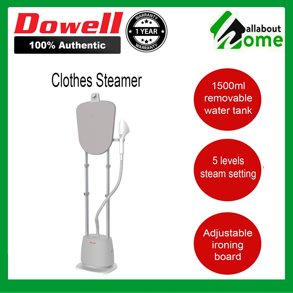 Dowell CS45B Fabricare Max Clothes Steamer Garment Steamer with Board white/gray Shopee