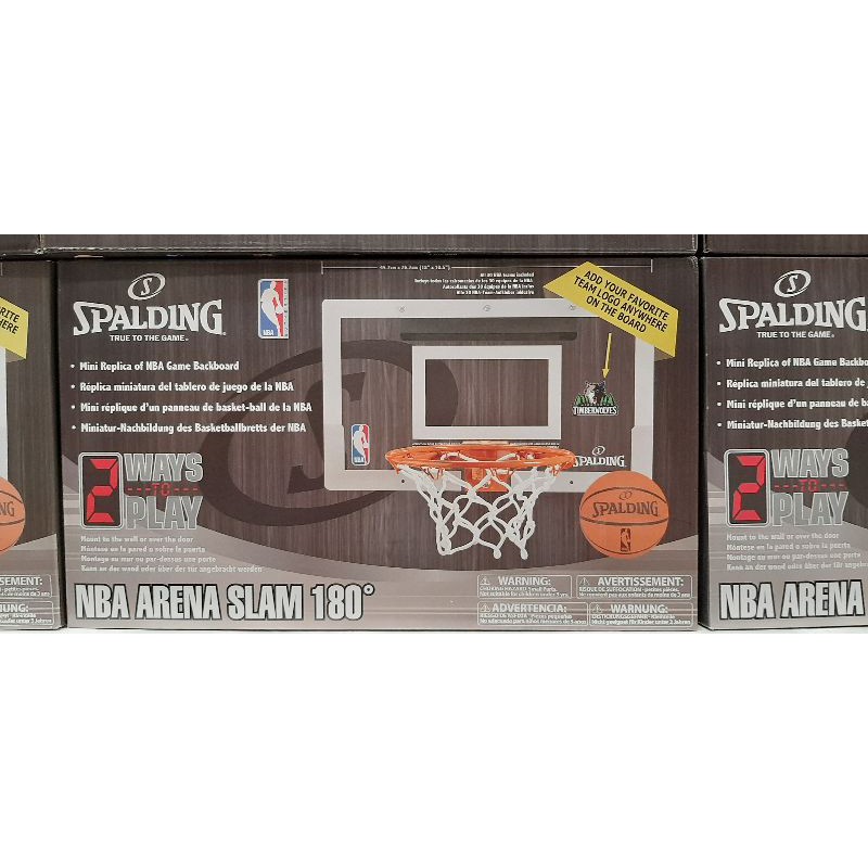 Spalding NBA Slam Jam Over The Door Mini Basketball Hoop, Basketball  Equipment