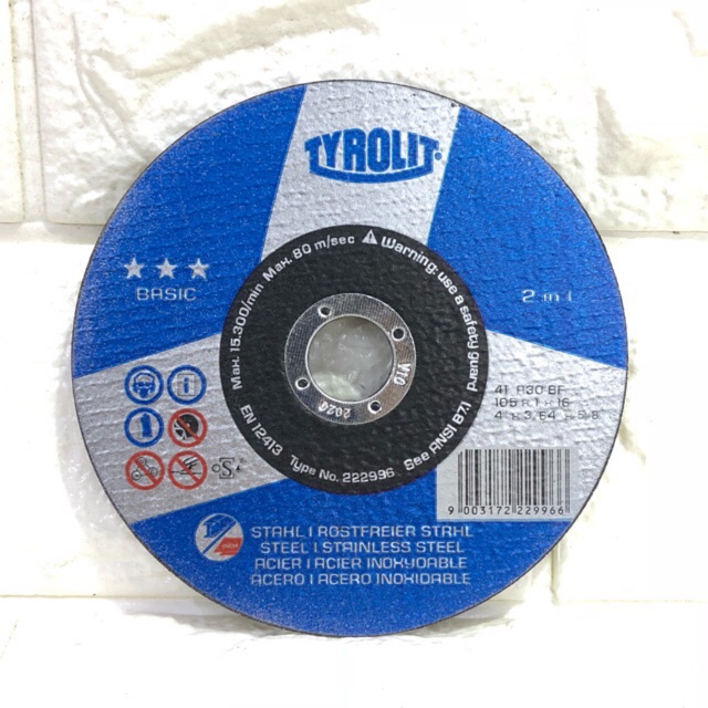 per box 25pcs TYROLIT cutting disc super thin 4" Shopee Philippines