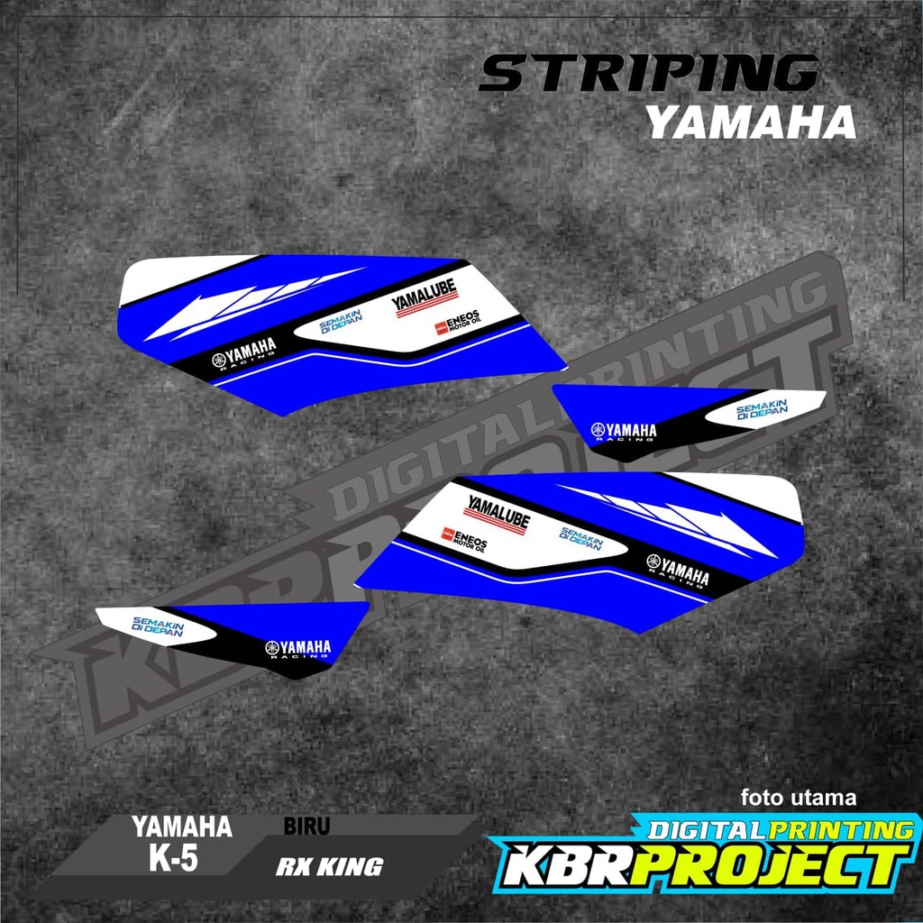 Yamaha rx king motorcycle striping, K-5 Racing variation sticker ...