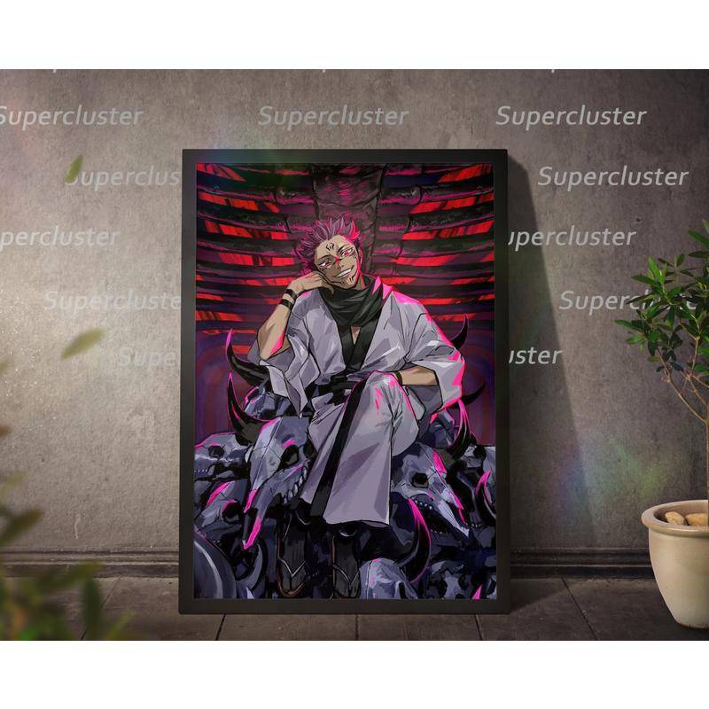 Jujutsu Kaisen Canvas Painting posters wall art Print Anime Gojo yuta ...