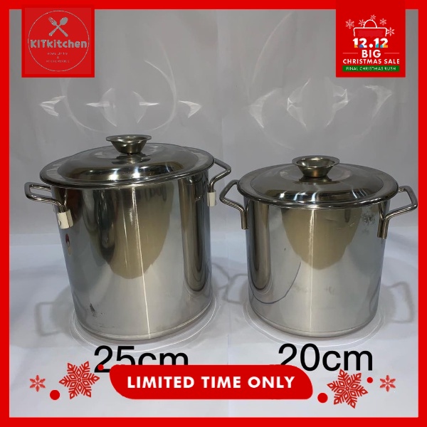 Deep Soup Bucket Basin MAKAPAL Stainless COD Best quality | Shopee ...