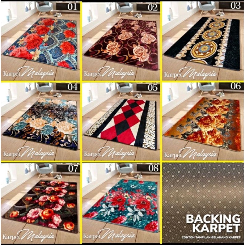 Malaysian Carpet BRIGHT CROWN UK.190x220 Free Doormat | Shopee Philippines