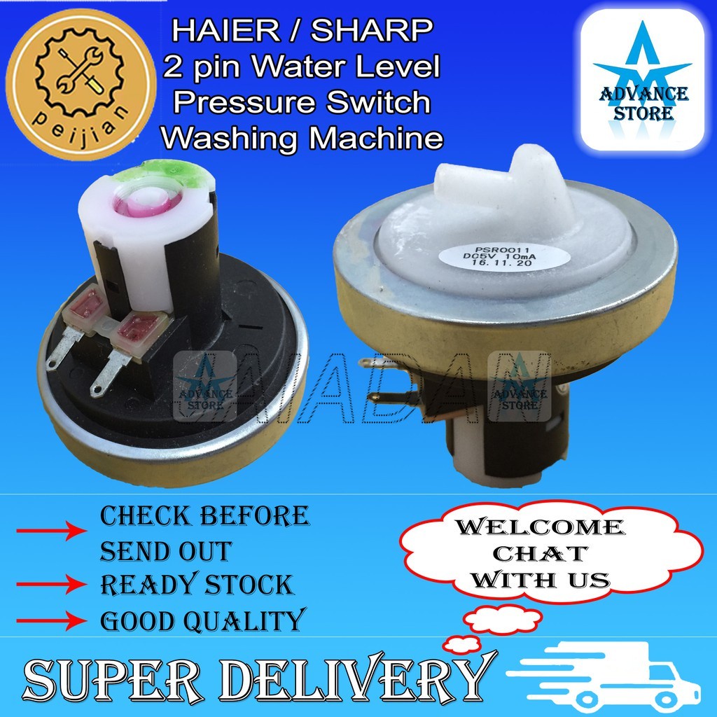 HAIER SHARP Pensonic Water Level Pressure Sensor Switch 2pin Washing