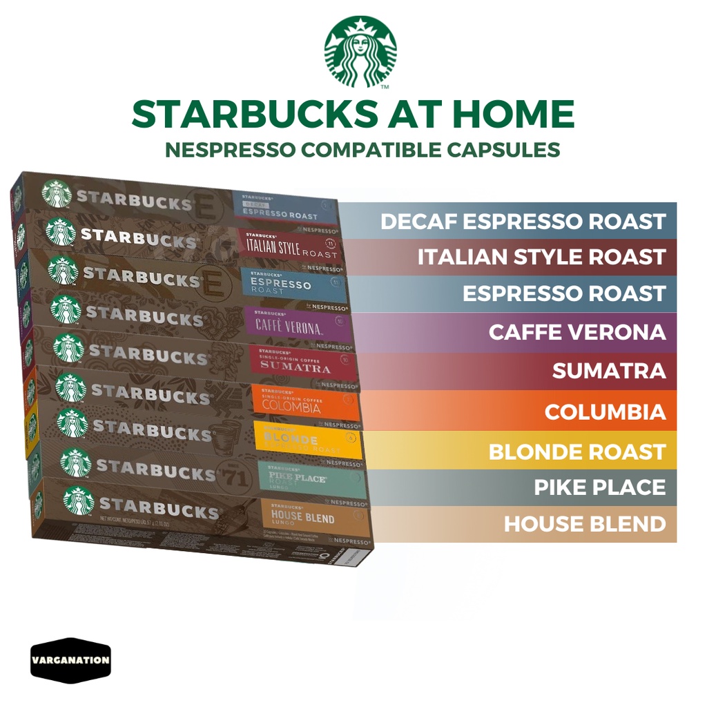 Starbucks At Home Nespresso Capsule Espresso Roast Aluminum Coffee