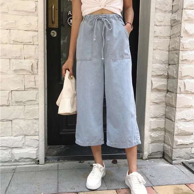 Denim square 2024 pants ootd