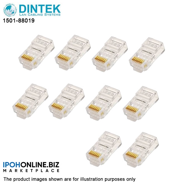 (10PCS) DINTEK CAT5e RJ45 Network Plug | Shopee Philippines