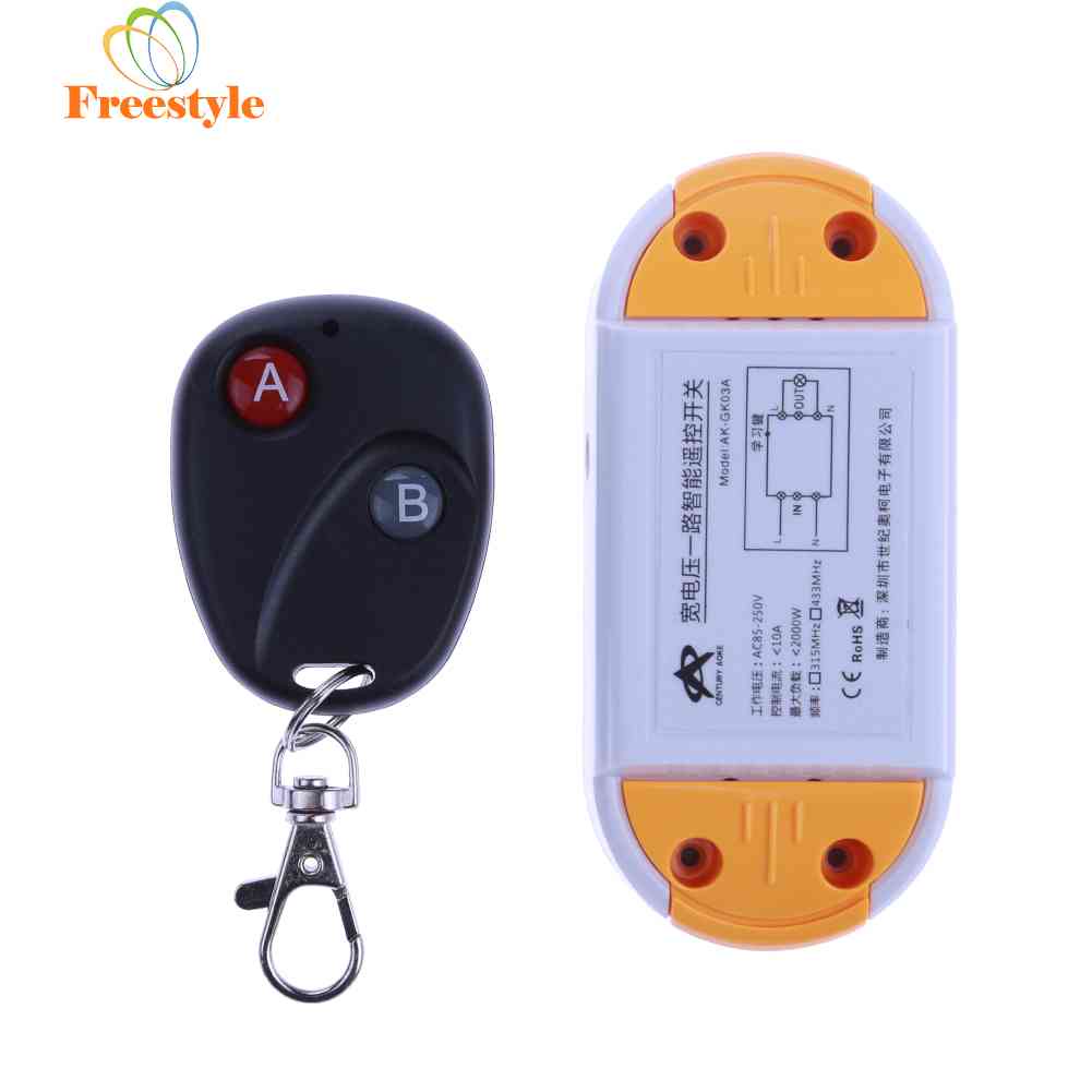 AC 220V One Way Remote Control Power Switch 1000W Power Wireless Switch ...