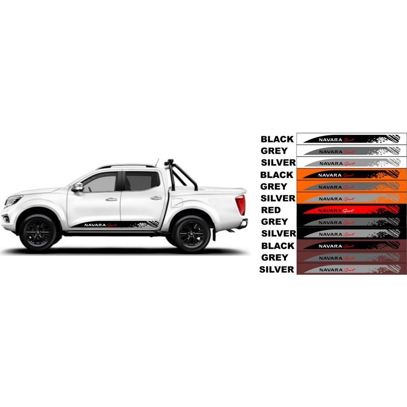 Nissan Navara Car Sticker Design for Body 2pcs set | Shopee Philippines