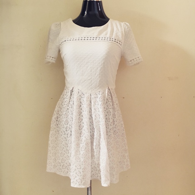 White cheap sunday dress