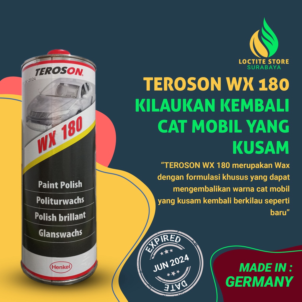 Teroson WX 180 1 LITER 1 LITER Restores Dull Car Paint Gloss Shopee