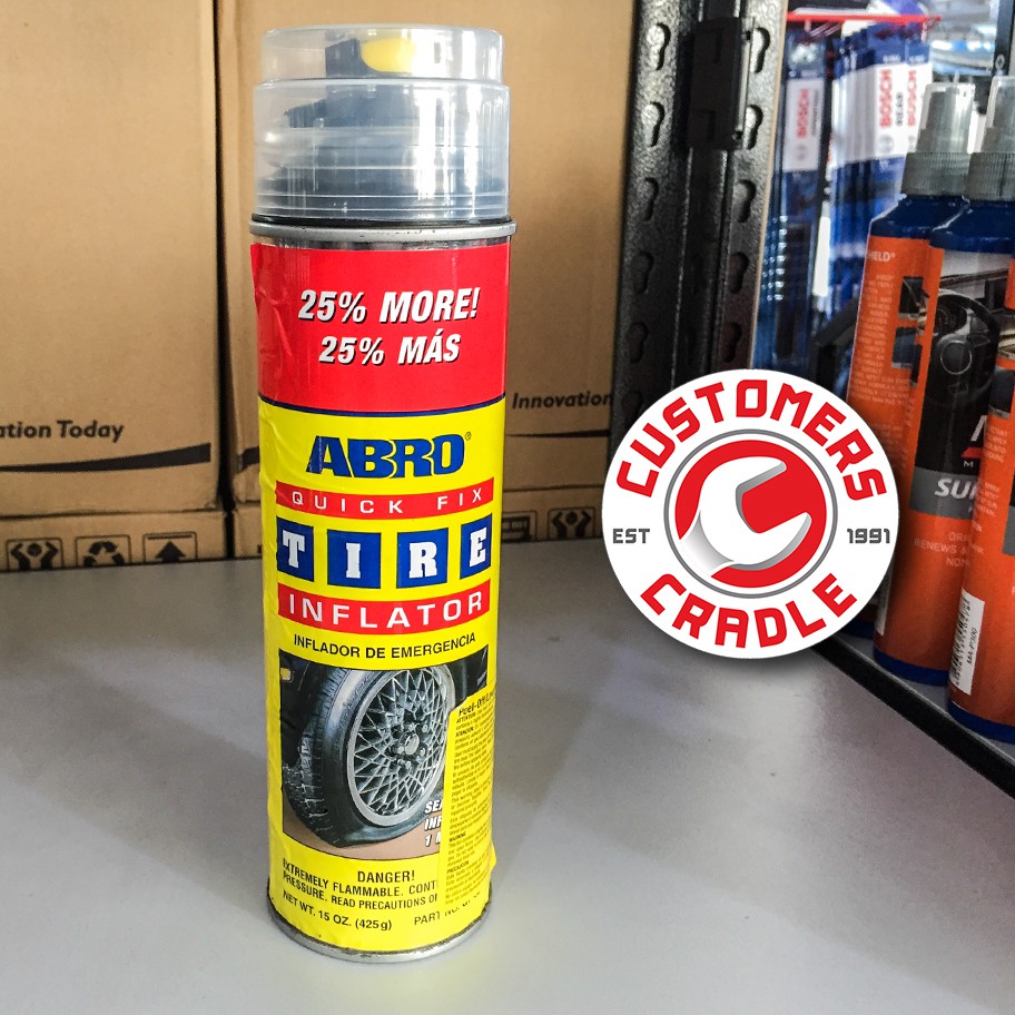 ABRO Quick Fix Tire Inflator (425g) Shopee Philippines