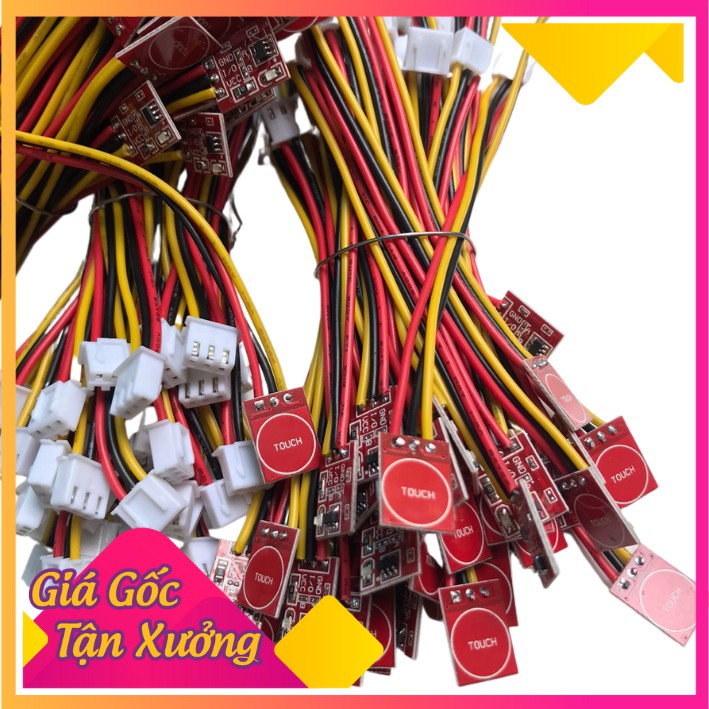 Red TTP223 Touch sensor Module - Capacitive Touch sensor has 10cm long ...