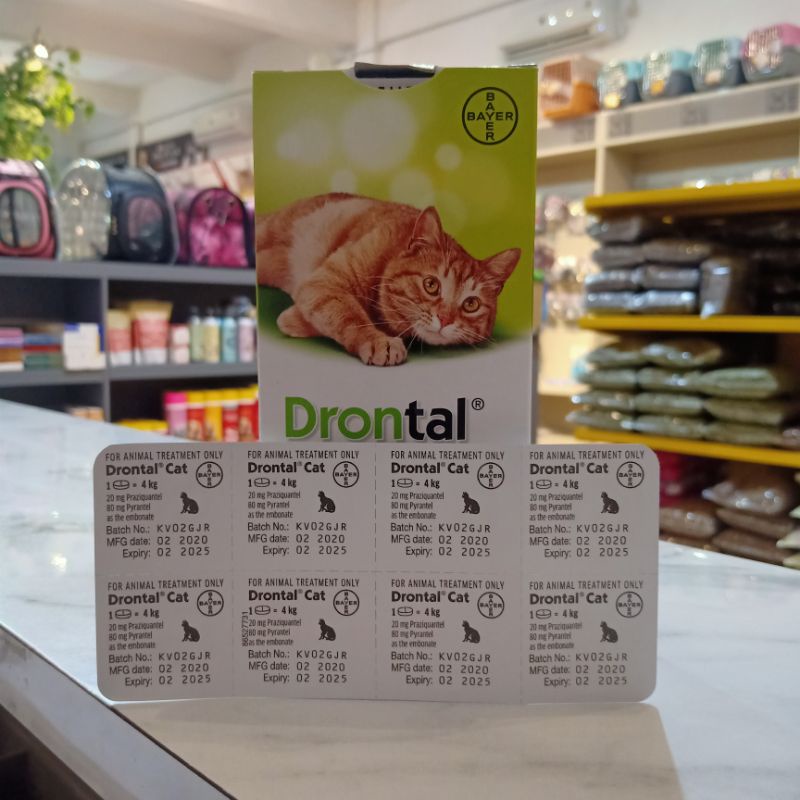 Drontal cat Tablets/cat Worm Medicine/Price per pcs Shopee Philippines