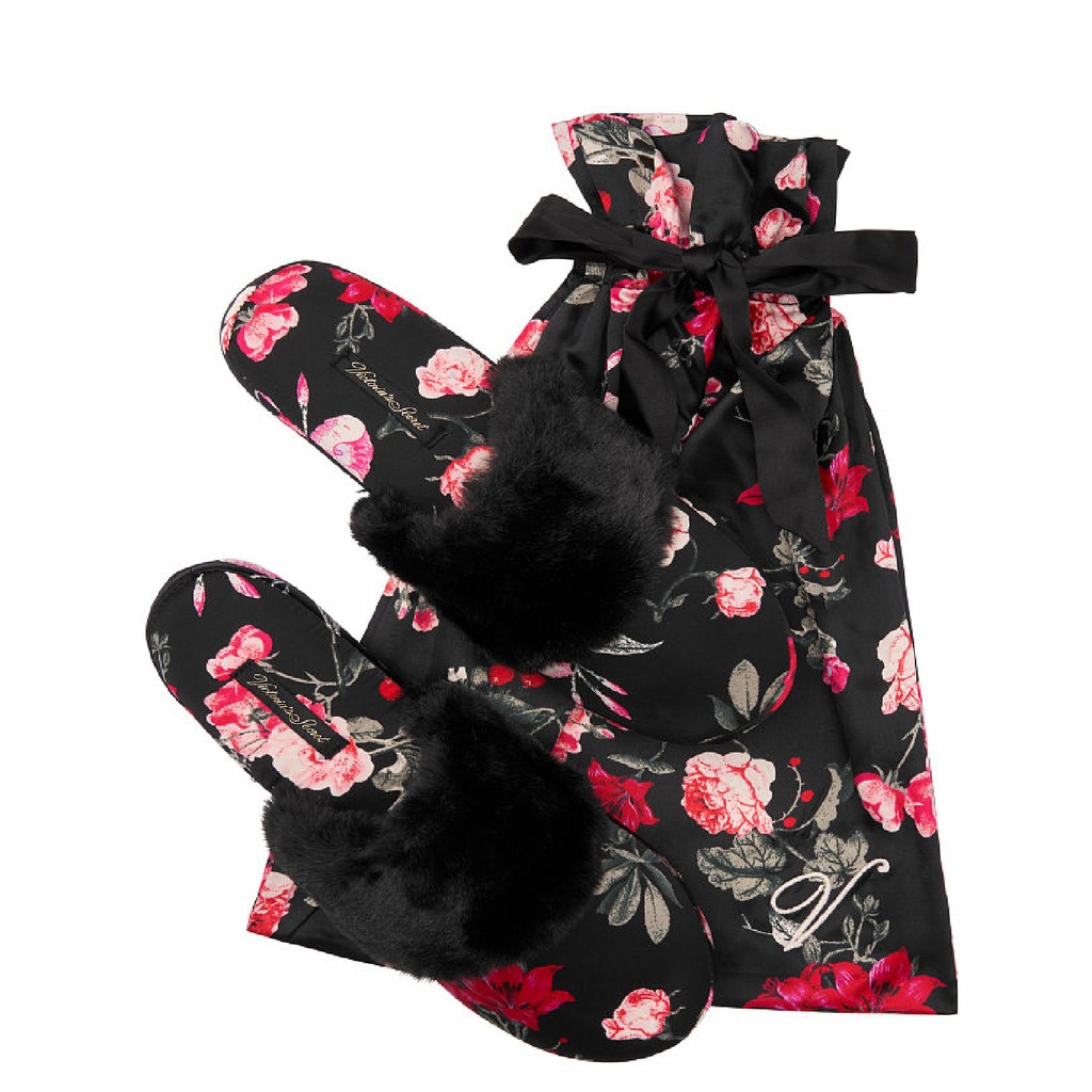 Victoria secret floral online slippers