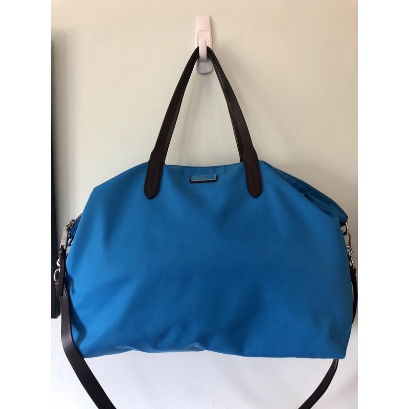 Cole Haan Bright Blue XL Nylon Tote Shoulder Crossbody Bag