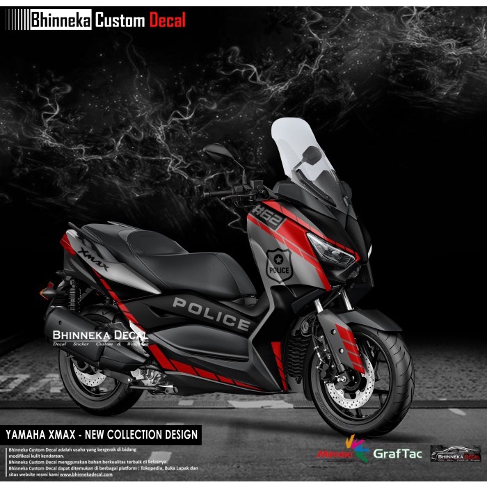 DECAL REGULAR CLASS XMAX 250 POLICE | Shopee Philippines