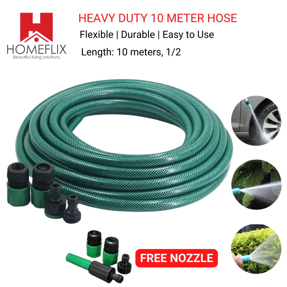 Sale! Homeflix Hose Water for Garden & Car | 10 Meters 1/2