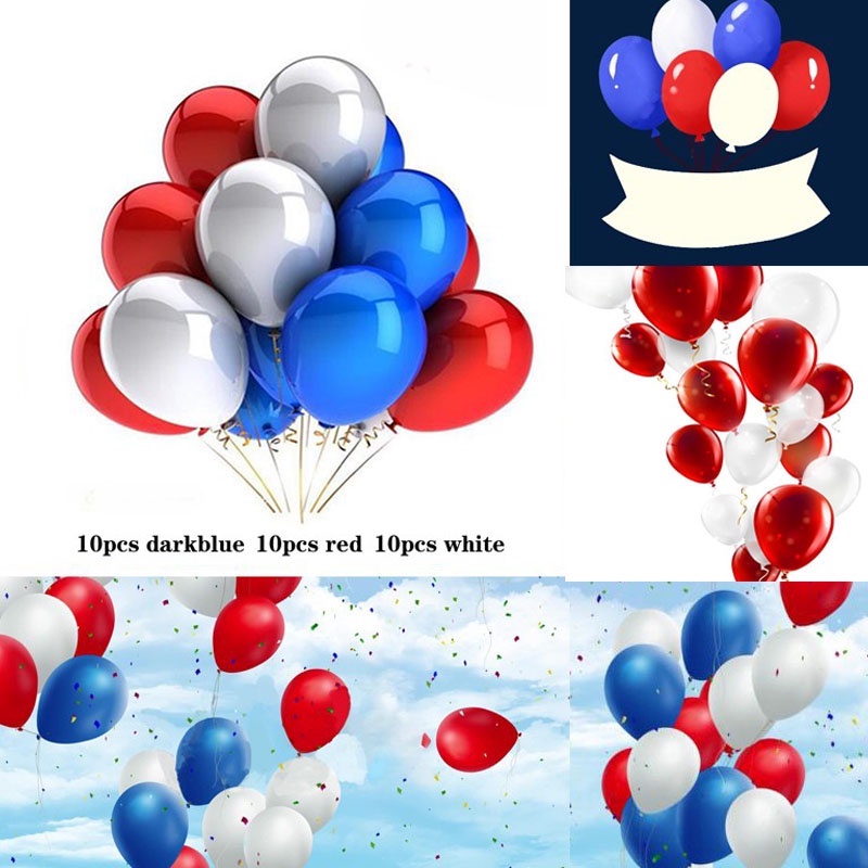 30pc 10 inch metallic latex balloons Birthday decor Party Decorations ...