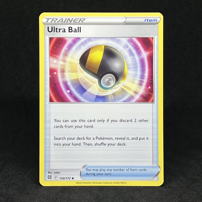 Pokemon TCG Ultra Ball Uncommon 150/172 2022 Sword & Shield Brilliant ...