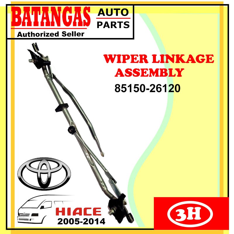 Wiper Linkage Assembly TOYOTA HIACE 2005-2014 Part No.85150-26120 3H ...