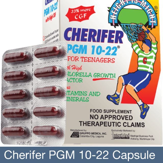 Cherifer PGM 10 22 Capsule 10 capsules per pad 1 pad e