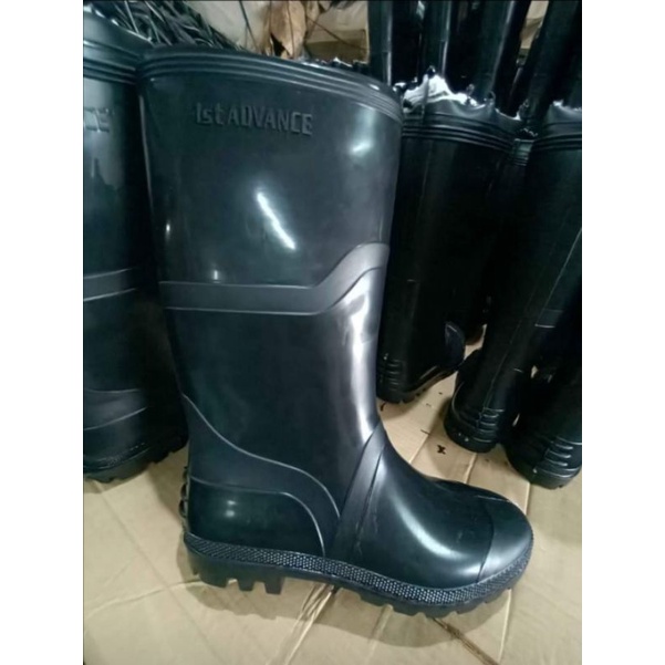 Bota White 1st Advance | PVC Boots Black | Shopee Philippines