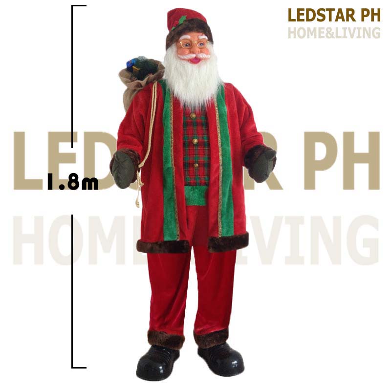 Life Size Singing And Dancing Santa Claus Sound Sensor Christmas Decoration 13m 16m 18m 8613